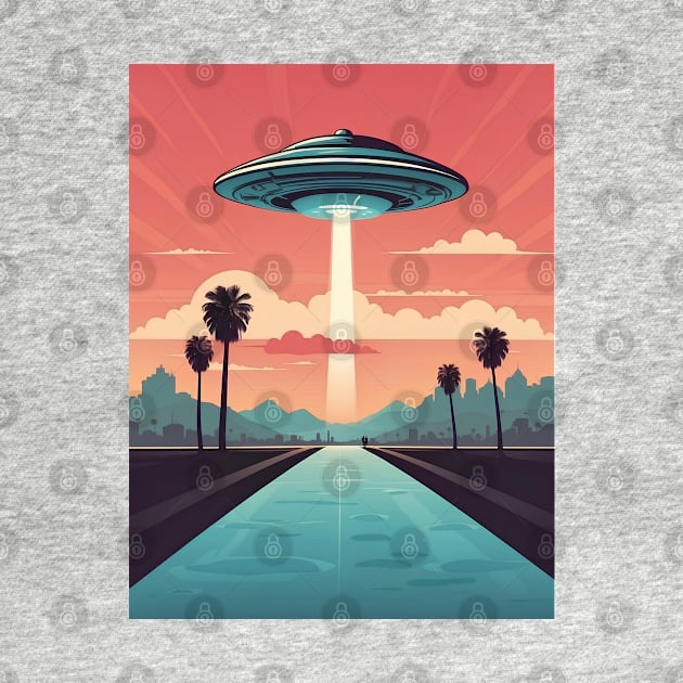 UFO In Los Angeles California by VivaLaRetro